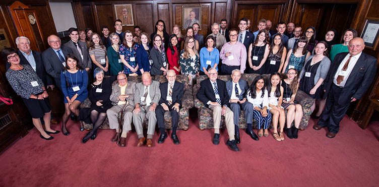 Beaverbrook Scholars gather at the annual dinner in 2018