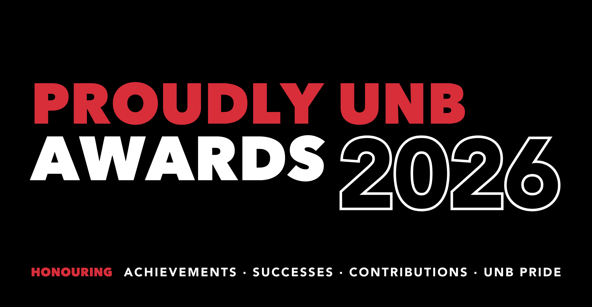 Proudly UNB Awards