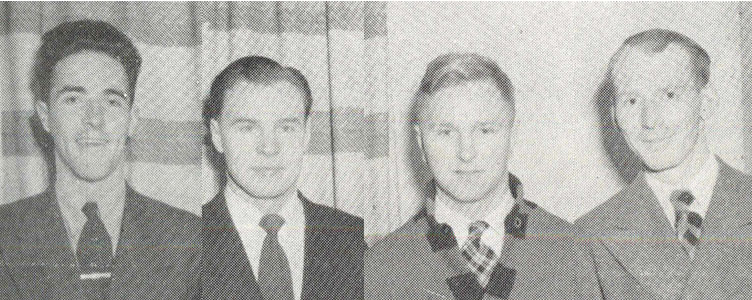 Dick Gale, Bob MacLean, Bert Cosman, Ken Creelman (Pres.), VE1RK