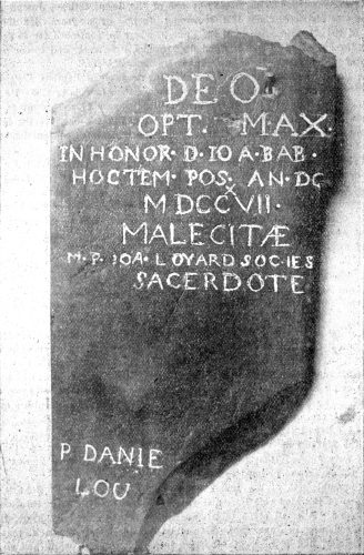 Fort Meductic Church Tablet