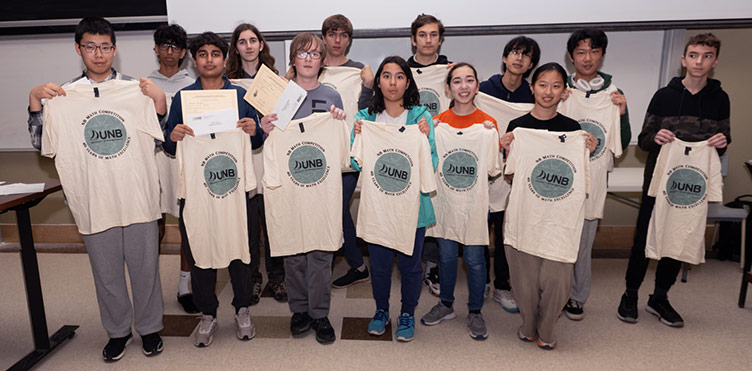 2025 UNB Math Competition students