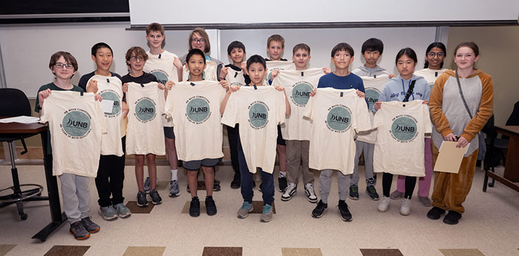 2025 UNB Math Competition students